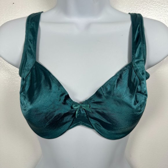 Vintage Maidenform 34D Bra Satin Seduction Stretch Adjustable Straps Nylon Blend - Picture 1 of 10